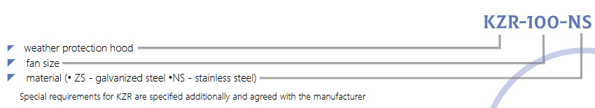 Marking Weather Protection KZR