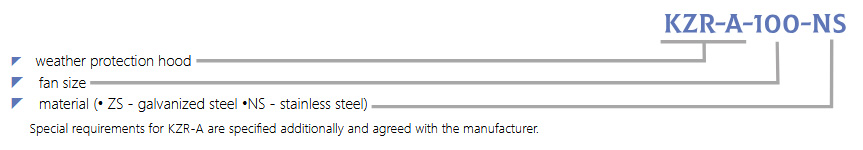 Marking Weather Protection KZR-A