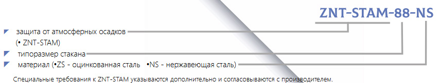 Маркировка защита от атмосферных осадков ZNT-STAM