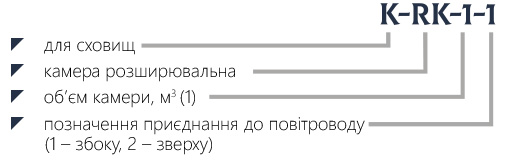 Маркування розширювальна камера K-RK-1